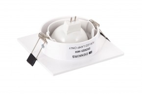DK3021-WH Встраиваемый светильник, IP 20, 10 Вт, GU5.3, LED, белый, пластик в Надыме - nadym.ok-mebel.com | фото 4