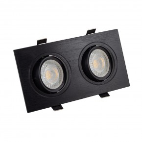 DK3022-BK Встраиваемый светильник, IP 20, 10 Вт, GU5.3, LED, черный, пластик в Надыме - nadym.ok-mebel.com | фото