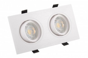 DK3022-WH Встраиваемый светильник, IP 20, 10 Вт, GU5.3, LED, белый, пластик в Надыме - nadym.ok-mebel.com | фото