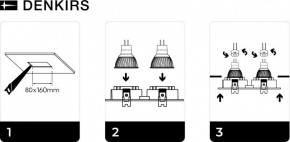 DK3022-WH Встраиваемый светильник, IP 20, 10 Вт, GU5.3, LED, белый, пластик в Надыме - nadym.ok-mebel.com | фото 6