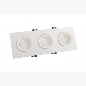 DK3023-WH Встраиваемый светильник, IP 20, 10 Вт, GU5.3, LED, белый, пластик в Надыме - nadym.ok-mebel.com | фото 2