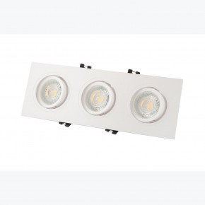 DK3023-WH Встраиваемый светильник, IP 20, 10 Вт, GU5.3, LED, белый, пластик в Надыме - nadym.ok-mebel.com | фото 3
