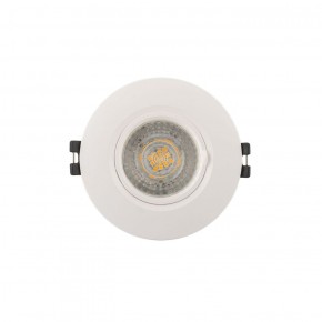 DK3028-WH Встраиваемый светильник, IP 20, 10 Вт, GU5.3, LED, белый, пластик в Надыме - nadym.ok-mebel.com | фото 1