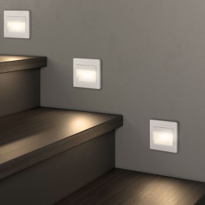 DK3050-WH Светильник встраиваемый в стену, IP 20, LED 3000, 1 Вт, белый, пластик в Надыме - nadym.ok-mebel.com | фото 6