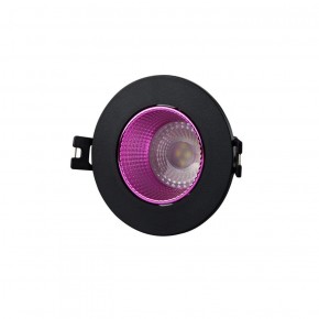 DK3061-BK+PI Встраиваемый светильник, IP 20, 10 Вт, GU5.3, LED, черный/розовый, пластик в Надыме - nadym.ok-mebel.com | фото