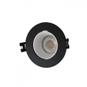 DK3061-BK+WH Встраиваемый светильник, IP 20, 10 Вт, GU5.3, LED, черный/белый, пластик в Надыме - nadym.ok-mebel.com | фото