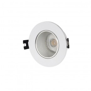 DK3061-WH+CH Встраиваемый светильник, IP 20, 10 Вт, GU5.3, LED, белый/хром, пластик в Надыме - nadym.ok-mebel.com | фото
