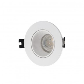 DK3061-WH Встраиваемый светильник, IP 20, 10 Вт, GU5.3, LED, белый/белый, пластик в Надыме - nadym.ok-mebel.com | фото