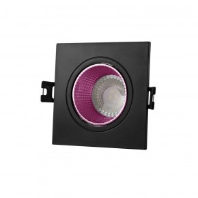 DK3071-BK+PI Встраиваемый светильник, IP 20, 10 Вт, GU5.3, LED, черный/розовый, пластик в Надыме - nadym.ok-mebel.com | фото
