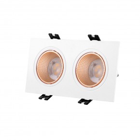 DK3072-WBR Встраиваемый светильник, IP 20, 10 Вт, GU5.3, LED, белый/бронзовый, пластик в Надыме - nadym.ok-mebel.com | фото