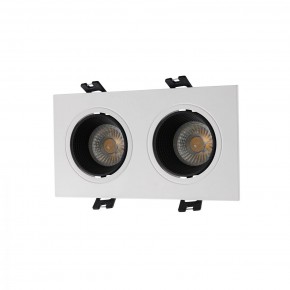 DK3072-WH+BK Встраиваемый светильник, IP 20, 10 Вт, GU5.3, LED, белый/черный, пластик в Надыме - nadym.ok-mebel.com | фото