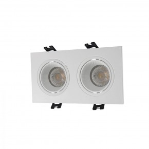 DK3072-WH Встраиваемый светильник, IP 20, 10 Вт, GU5.3, LED, белый/белый, пластик в Надыме - nadym.ok-mebel.com | фото