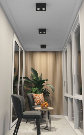 DK3085-BK+CH Светильник накладной IP 20, 10 Вт, GU5.3, LED, черный/хром, пластик в Надыме - nadym.ok-mebel.com | фото 2