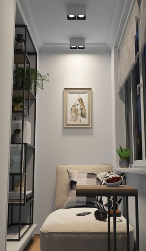 DK3085-WB+WH Светильник накладной IP 20, 10 Вт, GU5.3, LED, бело-черный/белый, пластик в Надыме - nadym.ok-mebel.com | фото 2