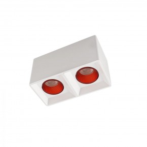 DK3085-WH+RD Светильник накладной IP 20, 10 Вт, GU5.3, LED, белый/красный, пластик в Надыме - nadym.ok-mebel.com | фото