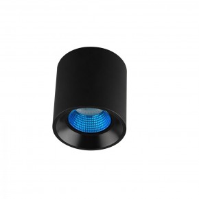 DK3090-BK+CY Светильник накладной IP 20, 10 Вт, GU5.3, LED, черный/голубой, пластик в Надыме - nadym.ok-mebel.com | фото