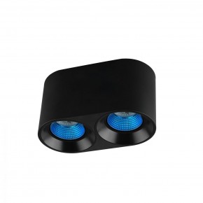 DK3096-BK+CY Светильник накладной IP 20, 10 Вт, GU5.3, LED, черный/голубой, пластик в Надыме - nadym.ok-mebel.com | фото