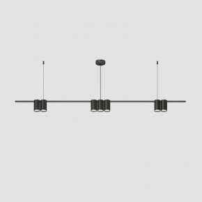 DK4063-BK Подвесной светильник ORBIT, IP20, 7xGU10 LED до 15 Вт, черный матовый, алюминий в Надыме - nadym.ok-mebel.com | фото
