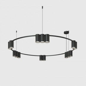 DK4067-BK Подвесной светильник ORBIT, IP20, 15xGU10 LED до 15 Вт, черный матовый, алюминий в Надыме - nadym.ok-mebel.com | фото