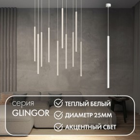 DK4303-WH Подвесной светильник со встроенным светодиодом, 5W, IP 20, 3000K, белый, алюминий в Надыме - nadym.ok-mebel.com | фото 3
