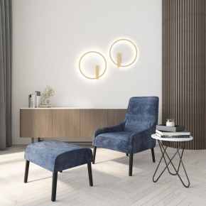 DK5035-SG Бра ROUND со светодиодом, IP20, 24W, 3000/4000/6500K, матовое золото, алюминий в Надыме - nadym.ok-mebel.com | фото 7