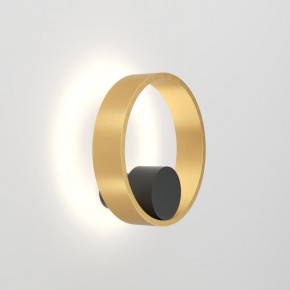 DK5060-BK+SG Бра ORBIT, IP20, 3000К, LED, 10 Вт, черный + сатинированное золото, алюминий в Надыме - nadym.ok-mebel.com | фото