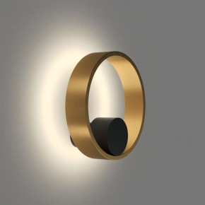 DK5060-BK+SG Бра ORBIT, IP20, 3000К, LED, 10 Вт, черный + сатинированное золото, алюминий в Надыме - nadym.ok-mebel.com | фото 3