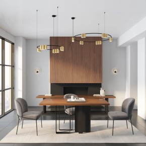 DK5060-BK+SG Бра ORBIT, IP20, 3000К, LED, 10 Вт, черный + сатинированное золото, алюминий в Надыме - nadym.ok-mebel.com | фото 6