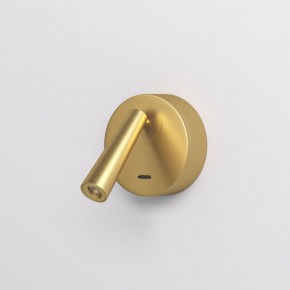 DK5072-SB Бра SHINE WALL со светодиодом, D104*H68, IP20, 3000К, 3W, RA?90, сатинированная латунь, алюминий в Надыме - nadym.ok-mebel.com | фото 2