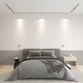 DK5072-SB Бра SHINE WALL со светодиодом, D104*H68, IP20, 3000К, 3W, RA?90, сатинированная латунь, алюминий в Надыме - nadym.ok-mebel.com | фото 4