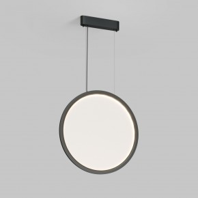 DK6606-BK Подвесной вертикальный светильник Veil со светодиодом H1700 d600 220V 48W 3000-6000K IP20 черный алюминий в Надыме - nadym.ok-mebel.com | фото