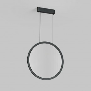 DK6606-BK Подвесной вертикальный светильник Veil со светодиодом H1700 d600 220V 48W 3000-6000K IP20 черный алюминий в Надыме - nadym.ok-mebel.com | фото 2