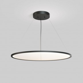DK6620-BK Подвесной горизонтальный светильник Veil со светодиодом H900 d1000 220V 82W 3000-6000K IP20 черный алюминий в Надыме - nadym.ok-mebel.com | фото