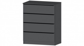 ЭЛЕГАНТ Комод 4 ящика (графит) в Надыме - nadym.ok-mebel.com | фото