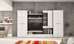 Фиеста №13 Комод глухой (Венге/Белый глянец) в Надыме - nadym.ok-mebel.com | фото 2