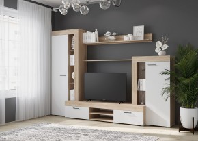 Гостиная Дельта (Сонома/Белый) в Надыме - nadym.ok-mebel.com | фото 3