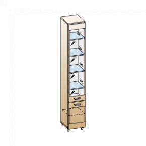 Гостиная Камелия Композиция 2 (Гикори Джексон темный) в Надыме - nadym.ok-mebel.com | фото 8