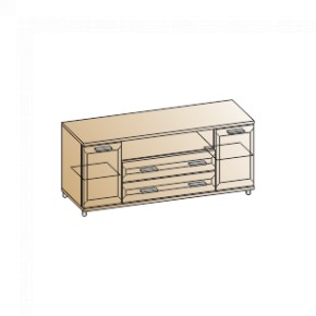 Гостиная Мелисса Композиция 1 (Гикори Джексон светлый) в Надыме - nadym.ok-mebel.com | фото 4