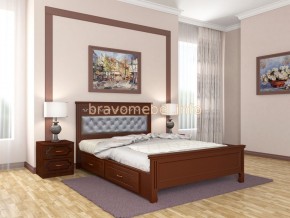 ГРАЦИЯ Кровать из массива 1400 с 2-мя ящиками в Надыме - nadym.ok-mebel.com | фото 2
