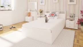 Камелия Кровать 1200, цвет белый, ШхГхВ 123,5х217х78,2 см., сп.м. 1200х2000 мм., без матраса, основание есть в Надыме - nadym.ok-mebel.com | фото 4