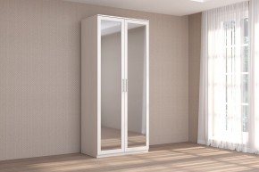 Кэт-4 Шкаф 2-х ств (2 дв зерк) (МДФ Бодега белая) в Надыме - nadym.ok-mebel.com | фото