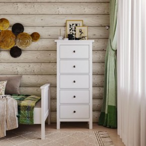 Комод 05 Кантри белый с пятью ящиками в Надыме - nadym.ok-mebel.com | фото 4