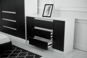 Комод 1200 Парус (Белый/Графит) в Надыме - nadym.ok-mebel.com | фото 3