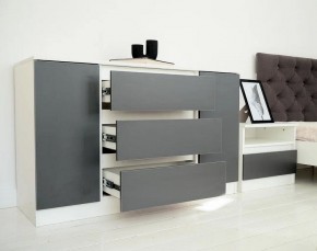 Комод 1200 Парус (Белый/Графит) в Надыме - nadym.ok-mebel.com | фото 4