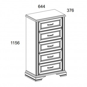 Комод 5S, MONAKO, цвет Сосна винтаж/дуб анкона в Надыме - nadym.ok-mebel.com | фото 2