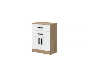 Комод Эконом (Дуб Крафт золотой/Белый текстурный) в Надыме - nadym.ok-mebel.com | фото