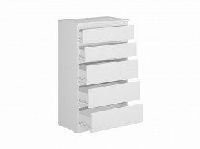 Комод КАСТОР с пятью ящиками, цвет белый в Надыме - nadym.ok-mebel.com | фото 2
