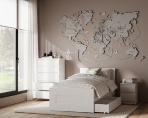 Комод КАСТОР с пятью ящиками, цвет белый в Надыме - nadym.ok-mebel.com | фото 3