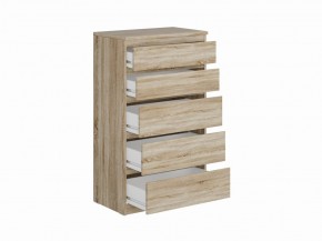 Комод КАСТОР с пятью ящиками, цвет Дуб Сонома в Надыме - nadym.ok-mebel.com | фото 2