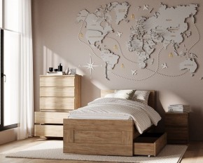 Комод КАСТОР с пятью ящиками, цвет Дуб Сонома в Надыме - nadym.ok-mebel.com | фото 3